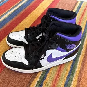 Nike Air Jordan shoes Purple/White